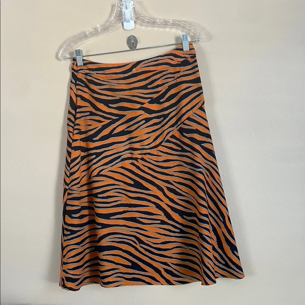 Diane Von Furstenberg Lilo Zebra Print Skirt size 6